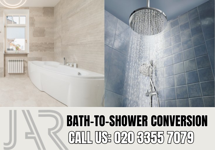 Bath to Shower Conversion by Pimlico Bathroom Fitters