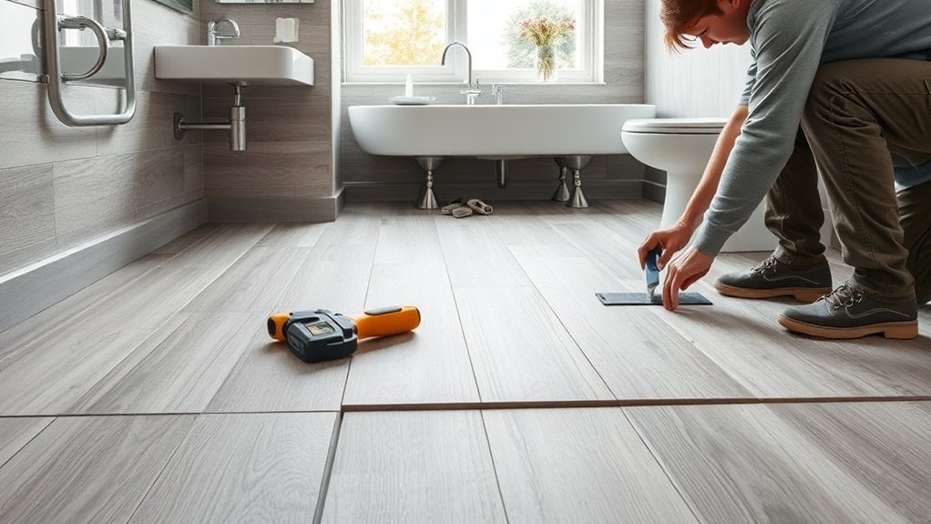 Bathroom Flooring Installation in Pimlico